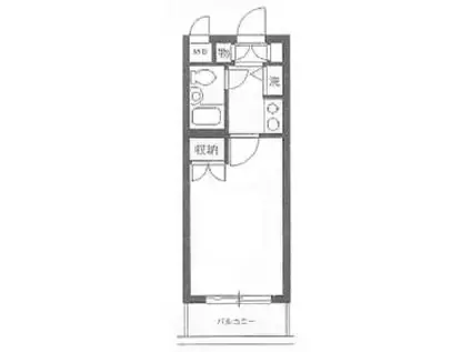 菱和パレス大森西(1K/3階)の間取り写真