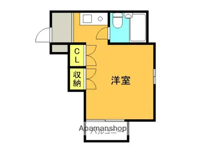 ドルフ伊勢原NO.6(ワンルーム/2階)の間取り写真