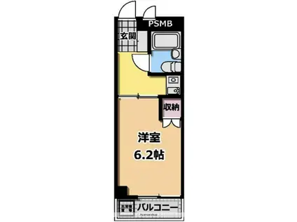 MS野毛ビル(1K/4階)の間取り写真