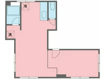 ダイコービル(1K/1階)の間取り写真