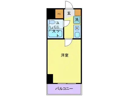 モナークマンション橋本弐番館(1K/9階)の間取り写真