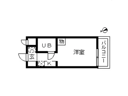TOP・西寺尾(ワンルーム/2階)の間取り写真