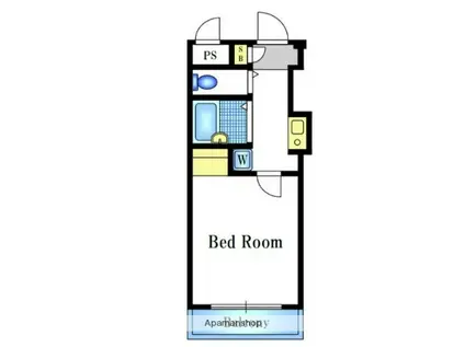 ヴァンハウス杉田(ワンルーム/4階)の間取り写真