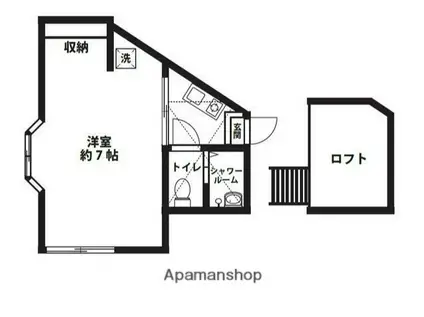 オレンジステアーズ(1K/1階)の間取り写真