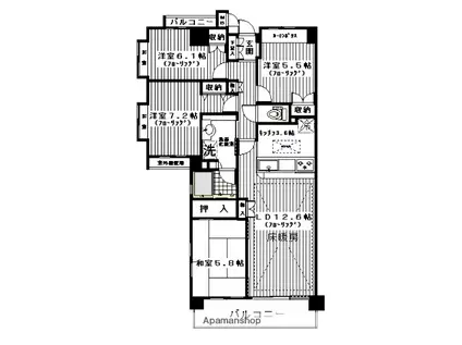 パークハウス青葉藤が丘ヴェルール(4LDK/2階)の間取り写真