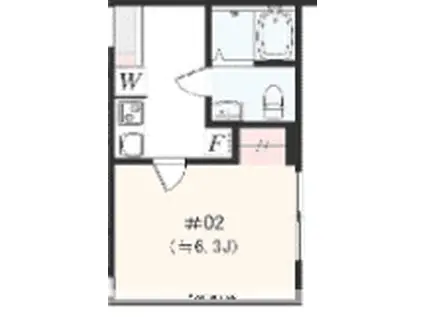 アザーレ・パッシオ本厚木A(1K/1階)の間取り写真