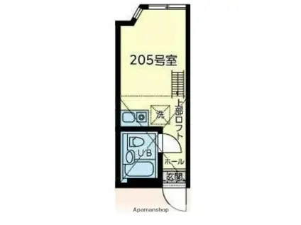 ユナイト桜本ヴィクトリーアルバート(ワンルーム/2階)の間取り写真