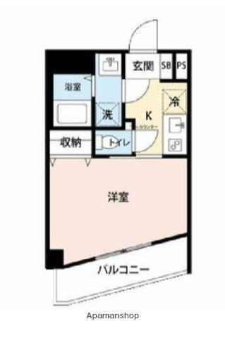 マイナビSTAY大師橋(1K/1階)の間取り写真