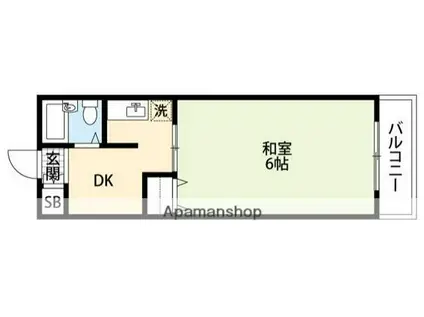 メゾン・ド・クラルテ(ワンルーム/4階)の間取り写真