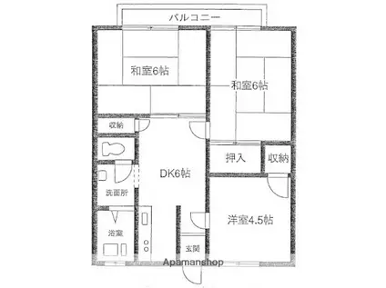 吉沢ハイツ(3DK/1階)の間取り写真