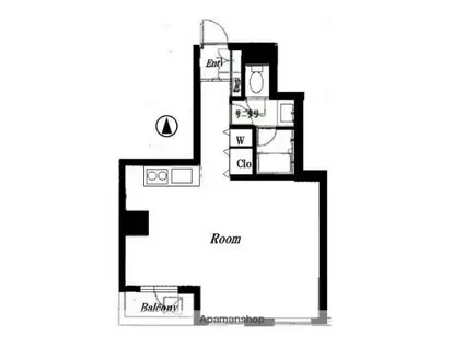 アークステージ関内(ワンルーム/4階)の間取り写真