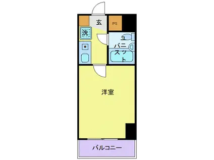 モナークマンション橋本弐番館(1K/3階)の間取り写真