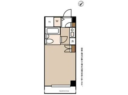 ウィンベルソロ横浜阪東橋1号館(ワンルーム/6階)の間取り写真