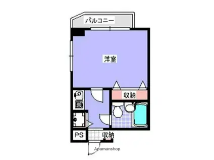 クリオ横須賀中央壱番館(1K/5階)の間取り写真