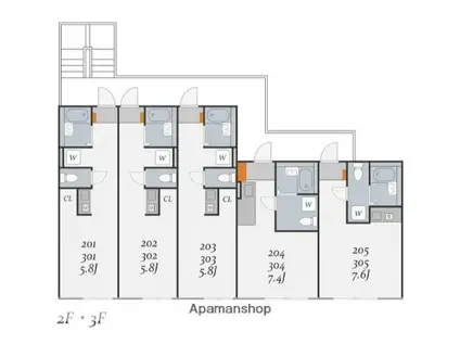 コート大和(ワンルーム/3階)の間取り写真