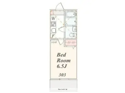 アザーレ・クオン海老名(1K/3階)の間取り写真