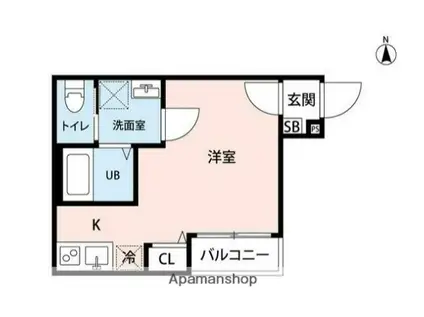 エキニア川崎ウエスト(ワンルーム/2階)の間取り写真
