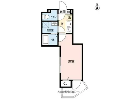 エキニア川崎ウエスト(1K/3階)の間取り写真