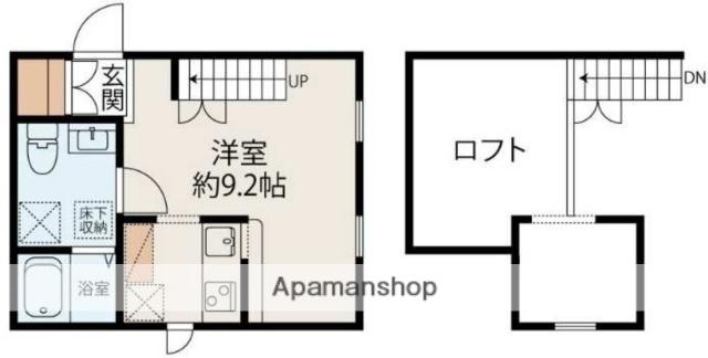 プリマ東戸塚(ワンルーム/1階)の間取り写真