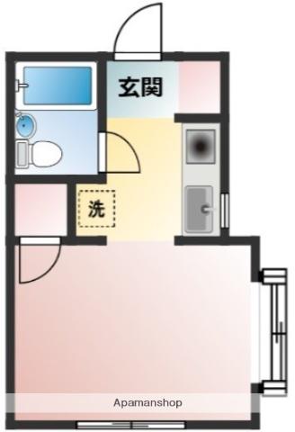 ハイムさんきパート15(ワンルーム/1階)の間取り写真