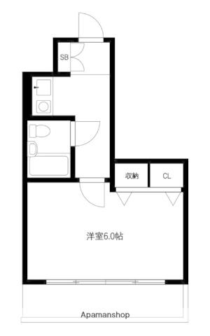 レクセル新子安(1K/3階)の間取り写真