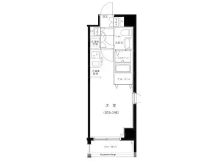 グランフォース横浜関内(1K/6階)の間取り写真