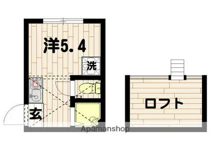 TM鶴見中央(ワンルーム/2階)の間取り写真
