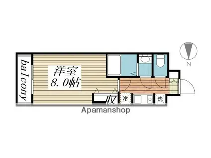 モカネスト久が原(1K/5階)の間取り写真