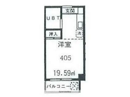 マルコーマンション(ワンルーム/4階)の間取り写真