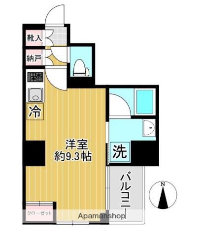 AZEST川崎大師Ⅱ(ワンルーム/8階)の間取り写真