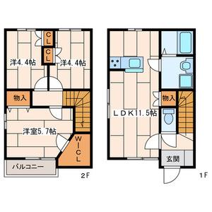 ベルコート(3LDK)の間取り写真