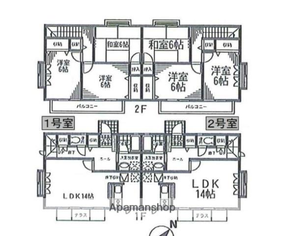 ハイグランド中井坂ⅡA棟(3LDK)の間取り写真