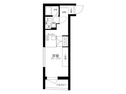 TRIAS129(ワンルーム/2階)の間取り写真