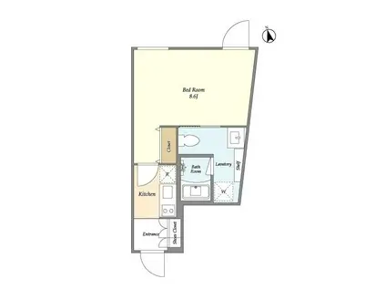 THE AIGRETTE MINAMI‐KAMATA(1K/2階)の間取り写真