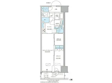 パークアクシス品川天王洲アイル(2LDK/8階)の間取り写真