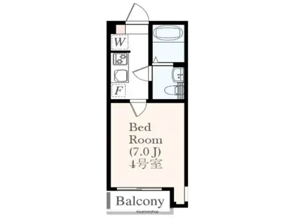 アザーレ・シド海老名(1K/2階)の間取り写真