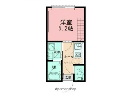 NOIR RESIDENCE KIKUNA(1K/1階)の間取り写真