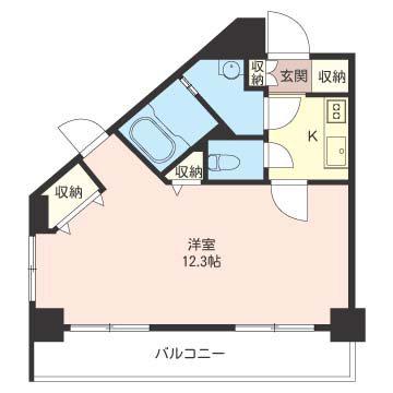 LASANTE品川シーサイドⅠ(1K/5階)の間取り写真