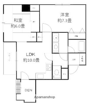 HARU菊名Ⅰ・Ⅱ(2LDK/5階)の間取り写真