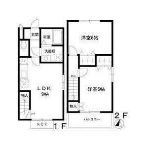 ヴェルデュール(2LDK)の間取り写真