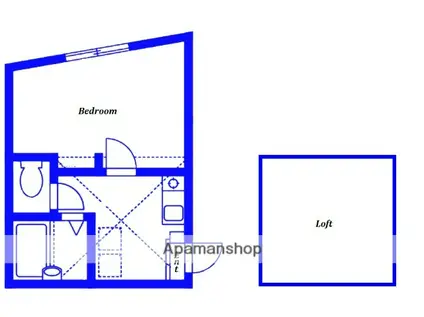 リーヴェルLECO横浜星川(1K/1階)の間取り写真