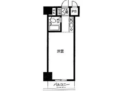 セントレー伊勢佐木(ワンルーム/3階)の間取り写真