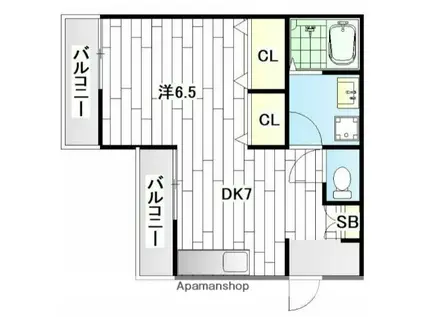 東急東横線 綱島駅 バス乗車時間:11分 駒岡車庫バス停で下車 徒歩3分 2階建 築31年(1DK/1階)の間取り写真