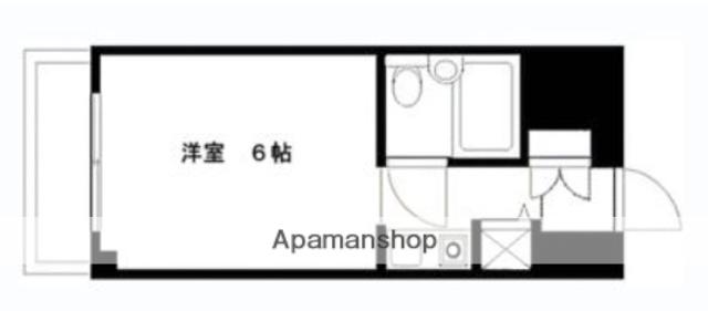 ダイホープラザ大和(ワンルーム/4階)の間取り写真