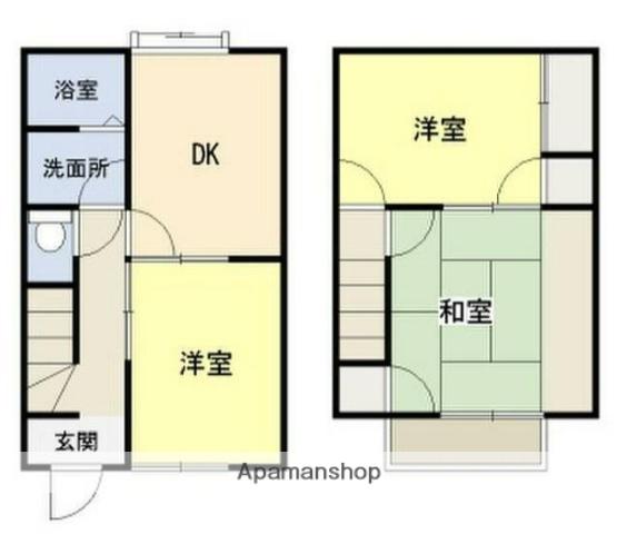 AI湘南ながもちA棟(3DK)の間取り写真