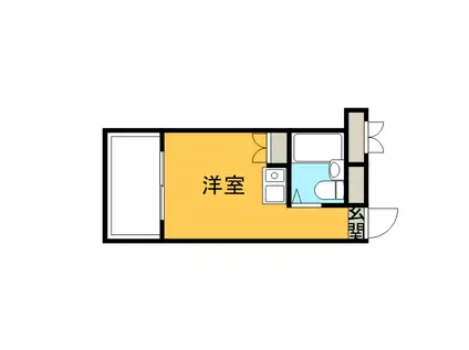 仲町台フェニックスコート(ワンルーム/3階)の間取り写真