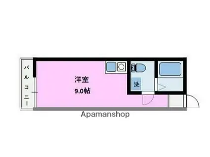 ビューティフル・デイズ小山(ワンルーム/2階)の間取り写真