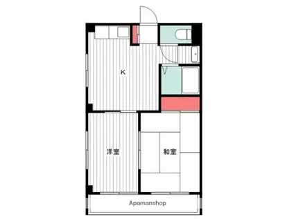 ポートサイド久里浜(2K/3階)の間取り写真