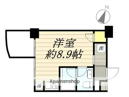 マーレ横浜白金(ワンルーム/7階)の間取り写真