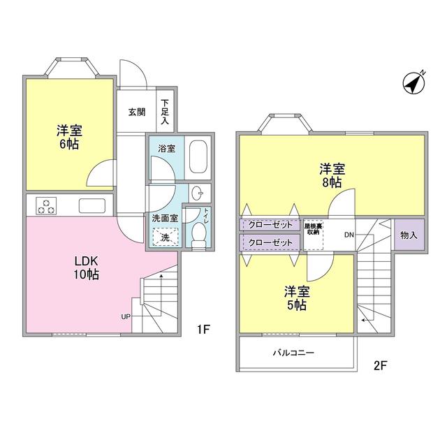 つゆきの森WEST(3LDK)の間取り写真